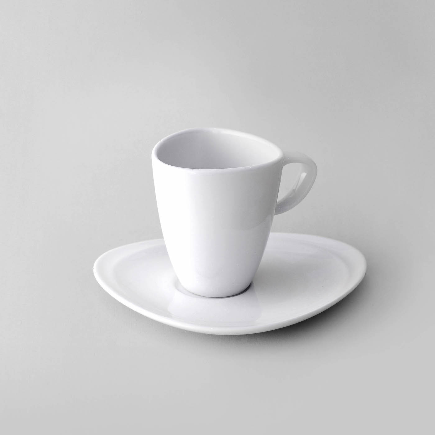 20 cls taza cafe cristal con plato 13,5 cms mod vela