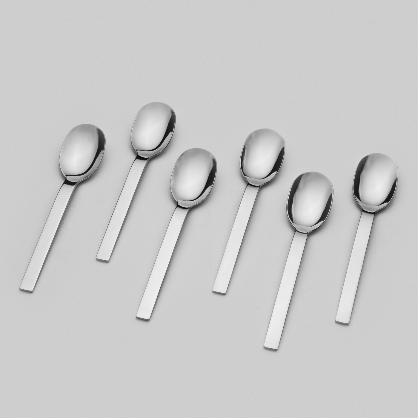 conjunto de 6 cucharas de postre - conesedesalud
